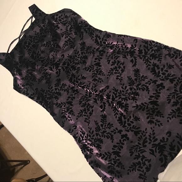 Rampage Dresses & Skirts - BRAND NEW Rampage Dress SZ14 Purple & Black Velvet
